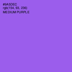 #9A5DEC - Medium Purple Color Image