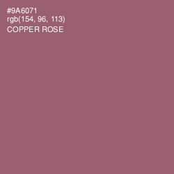 #9A6071 - Copper Rose Color Image