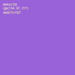 #9A61D9 - Amethyst Color Image