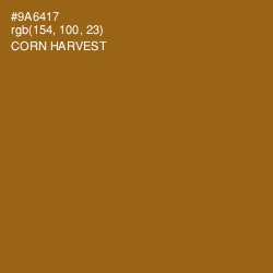 #9A6417 - Corn Harvest Color Image