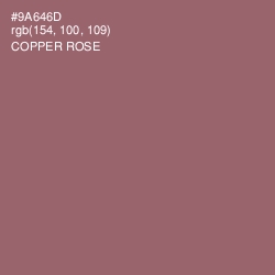 #9A646D - Copper Rose Color Image