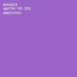 #9A64C8 - Amethyst Color Image