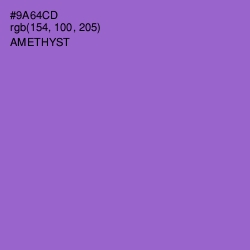 #9A64CD - Amethyst Color Image