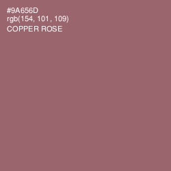 #9A656D - Copper Rose Color Image