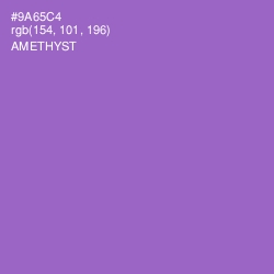 #9A65C4 - Amethyst Color Image