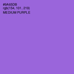 #9A65DB - Medium Purple Color Image