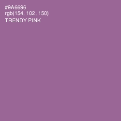 #9A6696 - Trendy Pink Color Image
