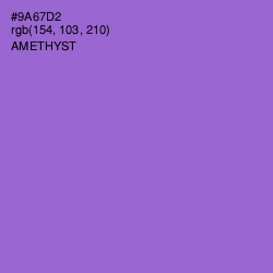 #9A67D2 - Amethyst Color Image