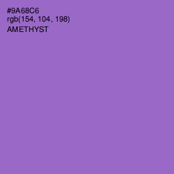 #9A68C6 - Amethyst Color Image