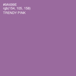 #9A699E - Trendy Pink Color Image