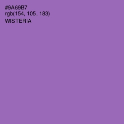 #9A69B7 - Wisteria Color Image