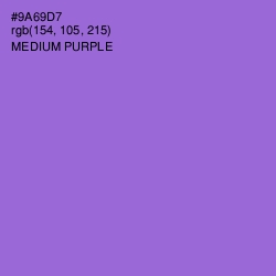 #9A69D7 - Medium Purple Color Image