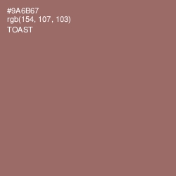 #9A6B67 - Toast Color Image