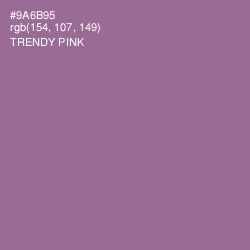 #9A6B95 - Trendy Pink Color Image