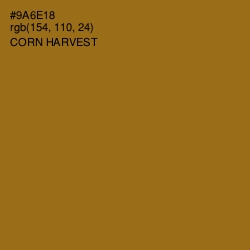 #9A6E18 - Corn Harvest Color Image