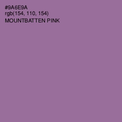#9A6E9A - Mountbatten Pink Color Image