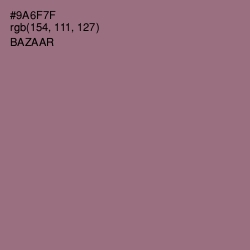 #9A6F7F - Bazaar Color Image