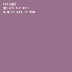 #9A708D - Mountbatten Pink Color Image