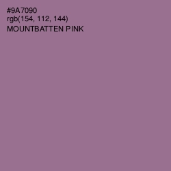 #9A7090 - Mountbatten Pink Color Image