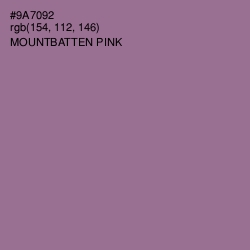 #9A7092 - Mountbatten Pink Color Image