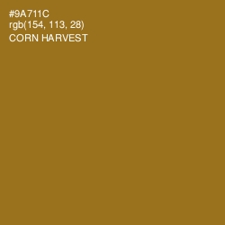 #9A711C - Corn Harvest Color Image