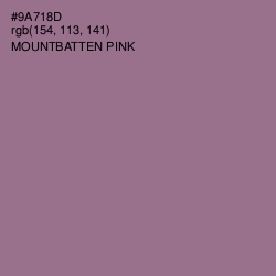 #9A718D - Mountbatten Pink Color Image