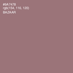 #9A7478 - Bazaar Color Image