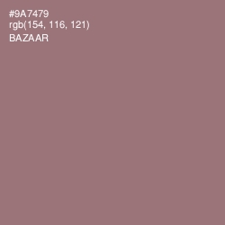 #9A7479 - Bazaar Color Image