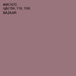 #9A747C - Bazaar Color Image