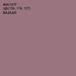 #9A747F - Bazaar Color Image