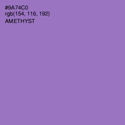 #9A74C0 - Amethyst Color Image