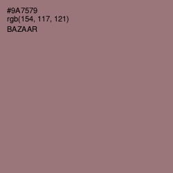 #9A7579 - Bazaar Color Image