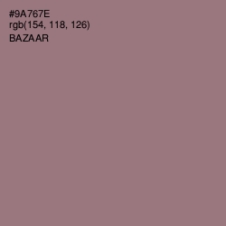 #9A767E - Bazaar Color Image