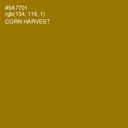 #9A7701 - Corn Harvest Color Image