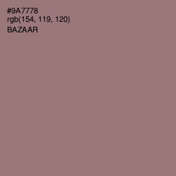 #9A7778 - Bazaar Color Image