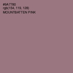 #9A7780 - Mountbatten Pink Color Image