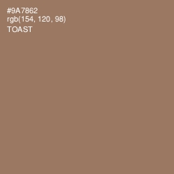 #9A7862 - Toast Color Image