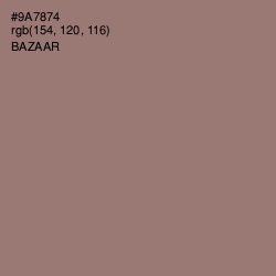 #9A7874 - Bazaar Color Image