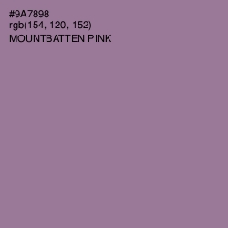 #9A7898 - Mountbatten Pink Color Image