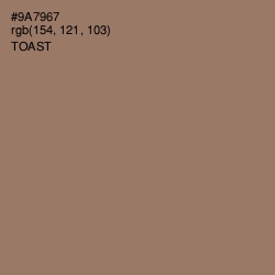 #9A7967 - Toast Color Image