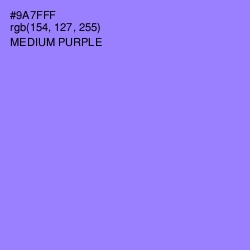 #9A7FFF - Medium Purple Color Image