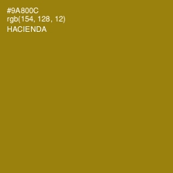 #9A800C - Hacienda Color Image