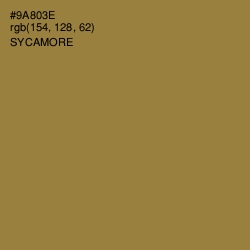 #9A803E - Sycamore Color Image
