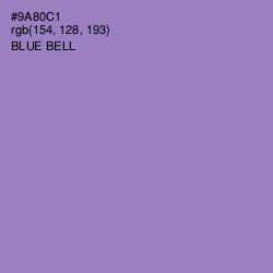 #9A80C1 - Blue Bell Color Image