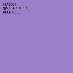 #9A80C7 - Blue Bell Color Image