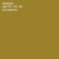 #9A822D - Sycamore Color Image