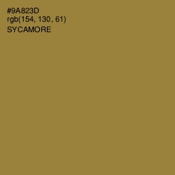 #9A823D - Sycamore Color Image