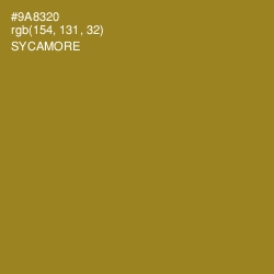 #9A8320 - Sycamore Color Image