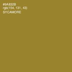 #9A832B - Sycamore Color Image