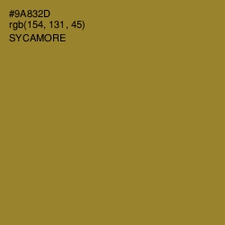 #9A832D - Sycamore Color Image